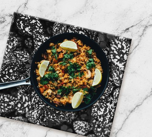 SZKLANA DESKA NA KUCHENKĘ 2x40x52 013D MONO LIŚCIE na Arena.pl