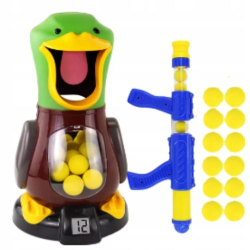 GŁODNA KACZKA XXL STRZELANIE DO CELU LICZNIK LED PISTOLET PREZENT URODZINY na Arena.pl