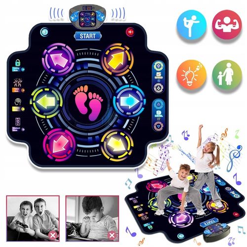 MUZYCZNA MATA DO TAŃCA DLA DZIECI MUZYKA GRA BLUETOOTH 5 TRYBA 9 POZIOM na Arena.pl