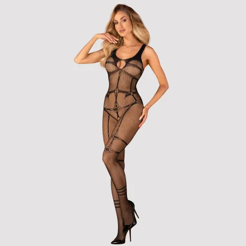 obsessive n123 bodystocking siateczkowy czarny s-l bez stop na Arena.pl