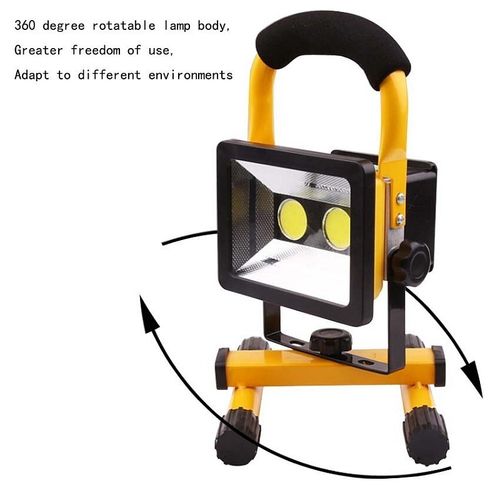 Akumulatorowy roboczy halogen LED 30W 2400lm 2 COB funkcja flash IP65 na Arena.pl