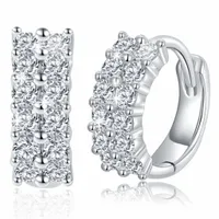 PIĘKNE KOLCZYKI Bling Okrąg z Kryształem