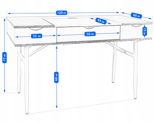 biurko eleganckie do gabinetu biura szuflada nowoczesne duże komputerowe na Arena.pl