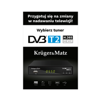 MR-KM-202 Plakat Kruger&Matz Tuner DVB-T2