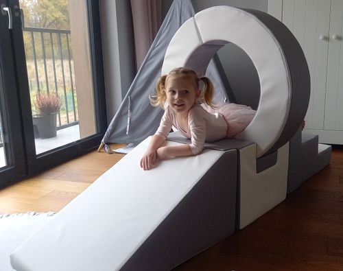 Zestaw 7 klocków piankowych Hoop (biały, różowy (pastel)) na Arena.pl