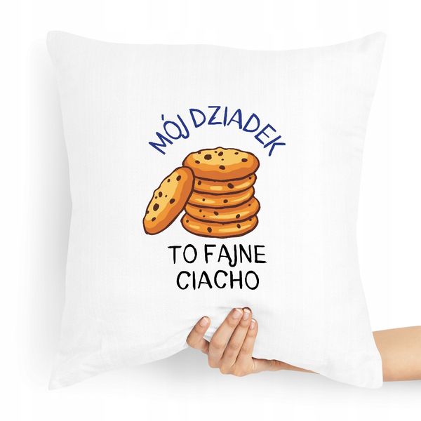 Poduszka Na Dzień Dziadka Mój Dziadek To Ciacho Z Nadrukiem Ze Zdjęciem zdjęcie 1