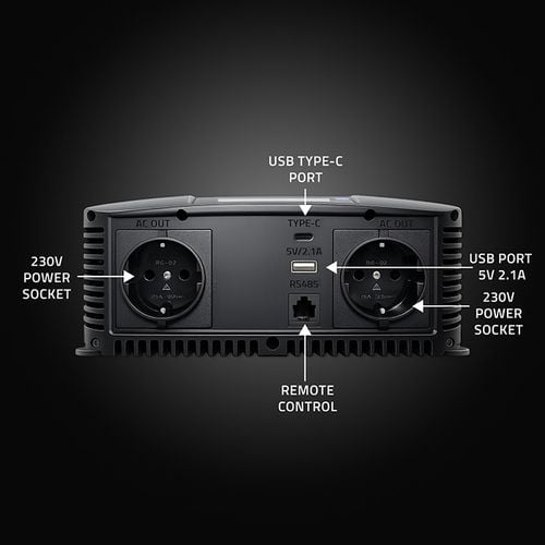 Qoltec przetwornica 12/230V 2000W sinus na Arena.pl