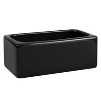 Doniczka ceramiczna prostokątna 24x12x10cm Czarna