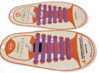 Sznurówki silikonowe bez wiązania DLA DZIECI 12szt