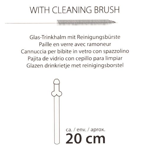 glass drinking straw willy x 4 na Arena.pl