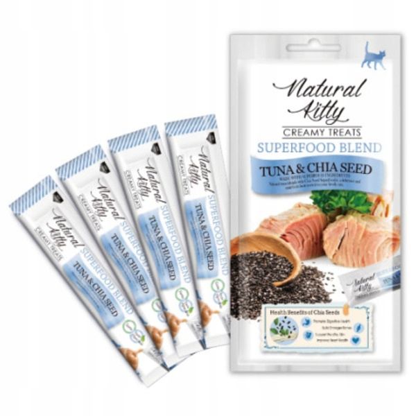 Natural Kitty Premium Tuńczyk & nasiona chia x 12 zdjęcie 6