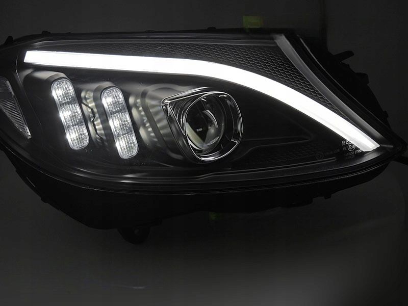 LAMPY MERCEDES C W205 14-18R LED BAR DO JAZDY DZIENNEJ DYNAMICZNY KIER. zdjęcie 6