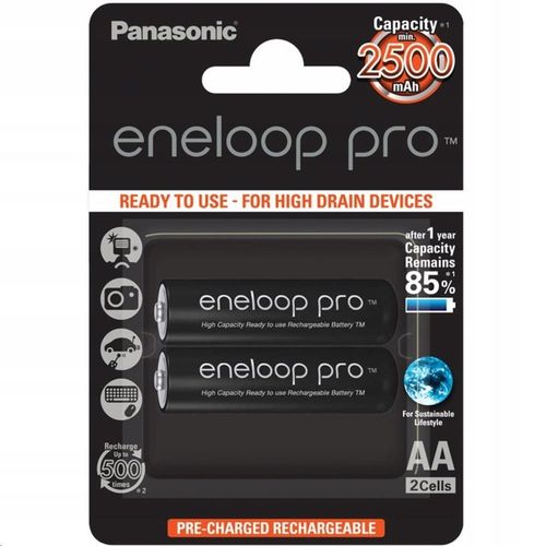 4x PANASONIC ENELOOP PRO 2550 mAh R6 AA JAPAN na Arena.pl