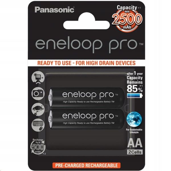 4x PANASONIC ENELOOP PRO 2550 mAh R6 AA JAPAN zdjęcie 15