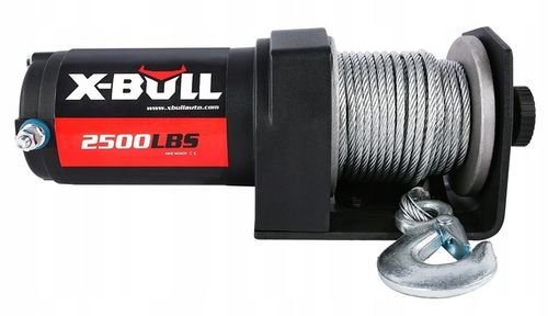 WYCIĄGARKA ELEKTRYCZNA DO QUADA X-BULL 2500 WCIĄGARKA 12V PŁUG 1,1 TON ATV na Arena.pl