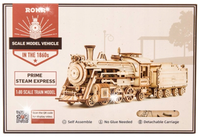 ROBOTIME Puzzle 3D Lokomotywa drewniana pociąg parowy retro train ciuchcia