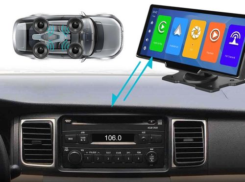 MONITOR SAMOCHODOWY RADIO ANDROID AUTO CARPLAY NAWIGACJA USB WIFI na Arena.pl