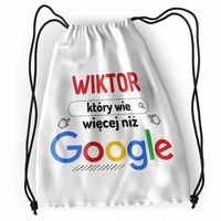 Plecak Dla Wiktora Sportowy Szkolny Worek Torba Z Nadrukiem Ze Zdjęciem