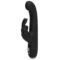 wibrator króliczek slimline g-spot rabbit vibrator black happy rabbit