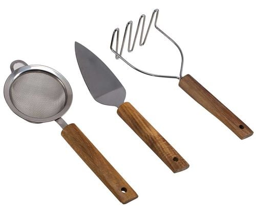 zestaw przyborów kuchennych husla drewno 3 elementy na Arena.pl