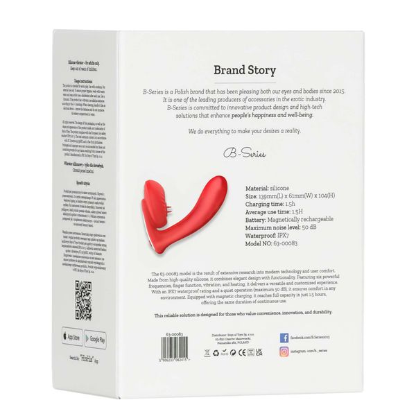 Silicone Vibrator 10 Vibration Modes, Licking, Heating + App Control zdjęcie 8