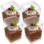 4x Kubki Pucharki Pojemniki na Desery Przekąski Przystawki do Deserów 160ml