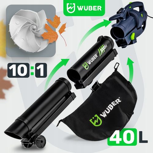 ELEKTRYCZNA DMUCHAWA OGRODOWA 35L DO LIŚCI 3000W ROZDRABNIACZ na Arena.pl