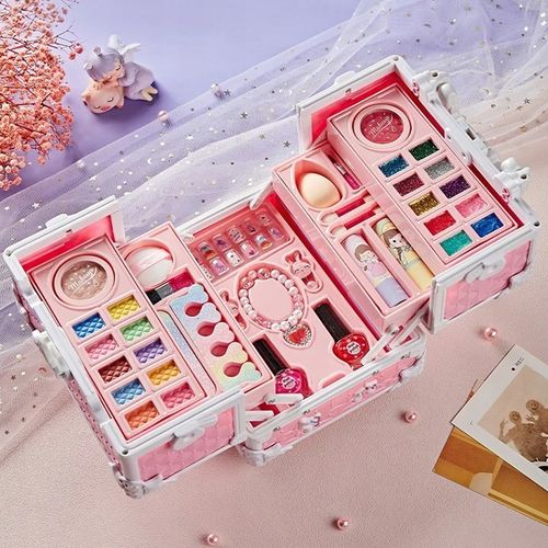 DUŻY ZESTAW KOSMETYKÓW DO MAKIJAŻU I PAZNOKCI MAKEUP DLA DZIECI PREZENT na Arena.pl