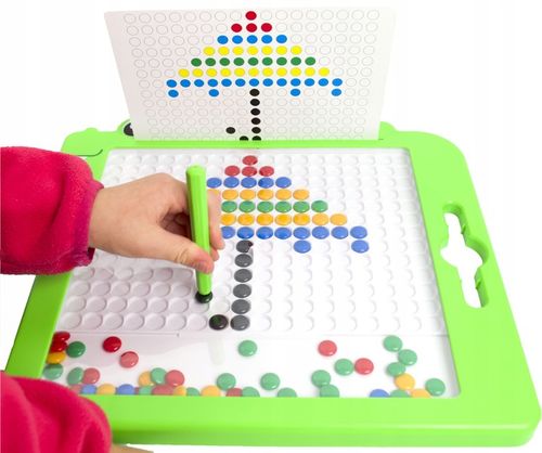 TABLICA MAGNETYCZNA DINOZAUR UKŁADANKA MOZAIKA MONTESSORII na Arena.pl