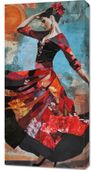 Obraz 50x100cm Taniec Flamenco