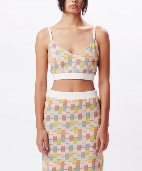 Obey Adelie Jacquard Bra Top M zdjęcie 1