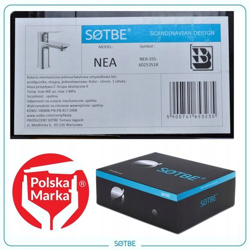 Kran do umywalki stojący bateria do łazienki umywalkowa oszczędna SOTBE na Arena.pl