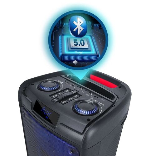 GŁOŚNIK BLUETOOTH PRZENOŚNY KARAOKE MANTA 100W USB na Arena.pl