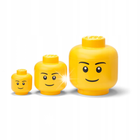 LEGO Classic 4334080 Zestaw pojemników na LEGO Chłopiec Głowa Uśmiech