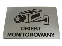 TABLICZKA informacyjna OBIEKT MONITOROWANY 10x15cm