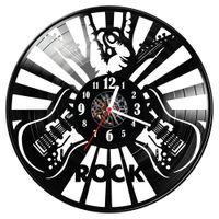 Zegar ścienny z płyty winylowej Rock 1047.14