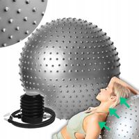 Piłka Rehabilitacyjna do Masażu Sensoryczna do Ćwiczeń Duża 65 cm +