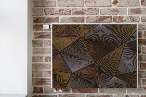 Osłona MAGNETYCZNA Grzejnika Abstrakcja Trójkąty Dekoracja 110cm x 60cm na Arena.pl