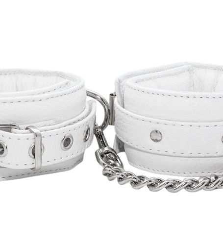 Solidne białe kajdany - skóra na Arena.pl