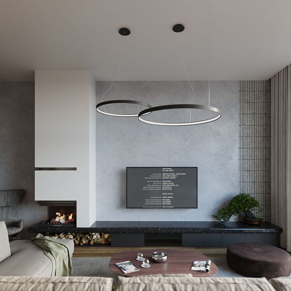 Żyrandol RIO 110 czarny LED 3000K zdjęcie 14