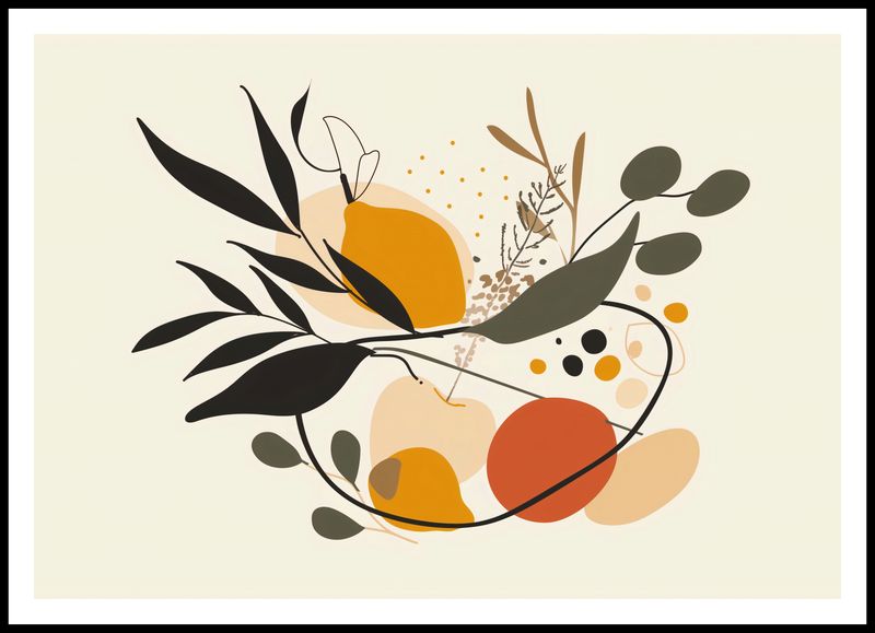 Plakat 100x70cm Botaniczny Wir zdjęcie 3