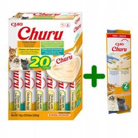 INABA CAT CHURU VARIETIES CHICKEN Mix Przysmak dla kota kurczak 20x14g+2x14