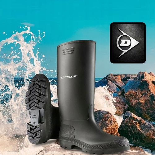 Kalosze Gumiaki Gumowce Robocze Wysokie Czarne PVC DUNLOP PRICEMASTOR r.44 na Arena.pl