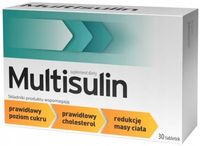 MULTISULIN cholesterol prawidłowy poziom cukru Aflofarm 30 tabletek