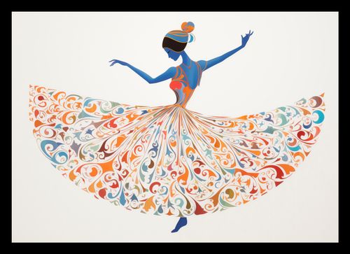 Plakat 29,7x21cm Wirująca Balerina na Arena.pl