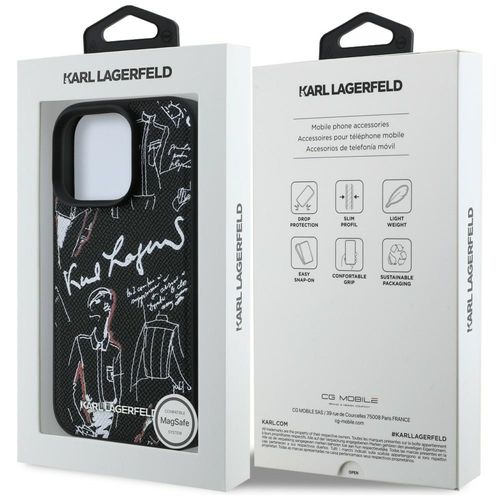 etui karl lagerfeld grained pattern &    logo magsafe do iphone 16 na Arena.pl