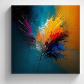 2 x Obraz do salonu 90x90 PAPIER W KOLORACH - AIMAGE