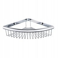 Koszyk półka narożna łazienkowa chrom pod prysznic