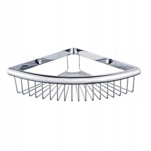 Koszyk półka narożna łazienkowa chrom pod prysznic na Arena.pl