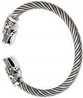 Nordycka Bransoleta Wilki Wiking Punk Fenrir Retro